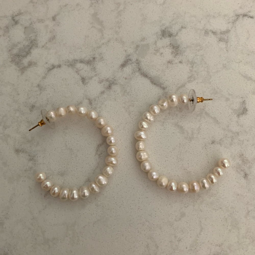 Pearl earrings